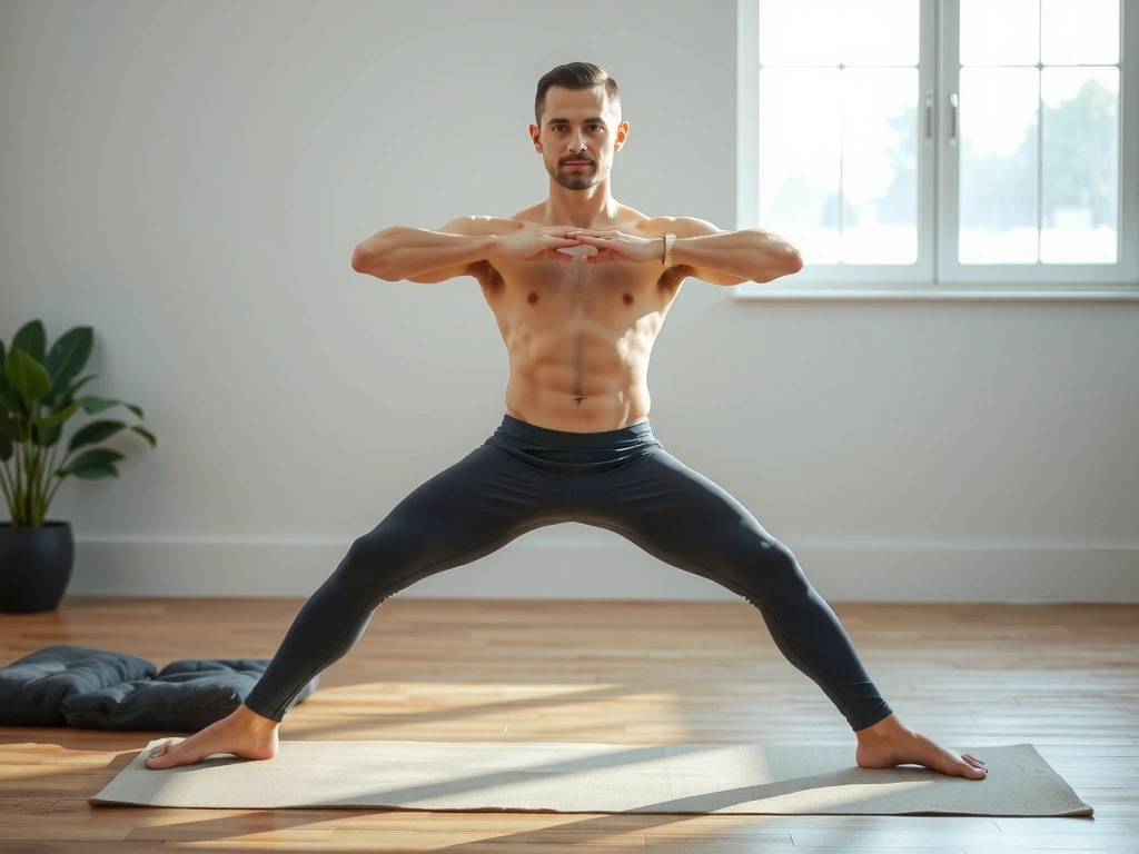 Hatha Yoga practitioner in a foundational pose