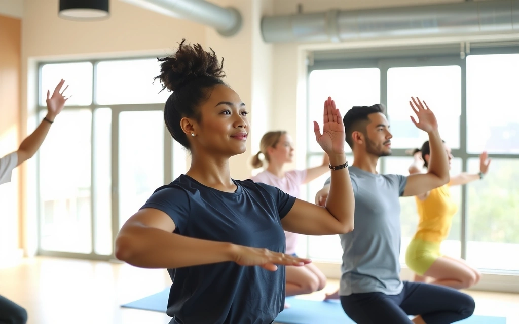 Yoga practitioner in a serene pose, demonstrating focus and tranquility
